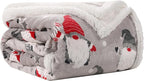 Electric Heated Blanket 72"x84" Full Size - 10 Heating Levels, 1-12 H Auto Shut Off, Soft Breathable Flannel Warm and Washable for Bed, Santa Claus for Christmas