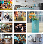 Carbonator, Soda Maker, Ice Cold Sparkling Water Maker, Water Cooler, Compatible with Screw-in 60L CO2 Cylinder (Not Included), Carbonator with 1.5L Water Tank, Touch Screen (Azure Blue)