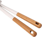 Silicone Kitchen Utensils Set 10 Piece, Heat Resistant, Non-Stick, Wooden Handle Cooking Tools