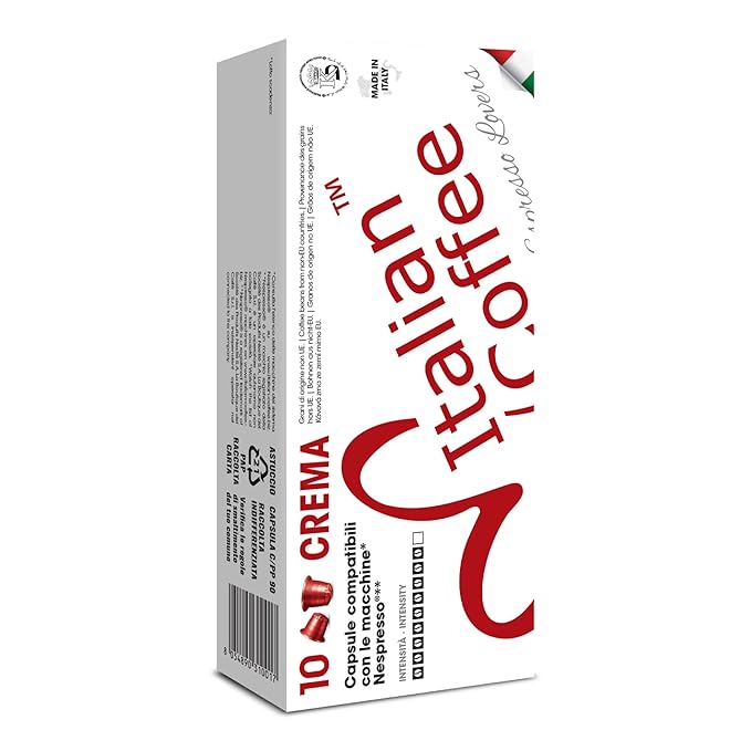 Italian Coffee for Espresso Lovers capsules compatible with Nespresso Original Line machines (Crema Regular, 400 Count (Pack of 1))