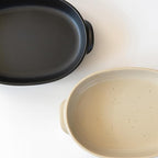 Banko Ware Au Gratin Dish, Large, Diameter Approx. 11.8 inches (30 cm), Heat Resistant, Pottery, Oven Safe, Direct Fire, Microwave, Dishwasher Safe, Beige, Made in Japan