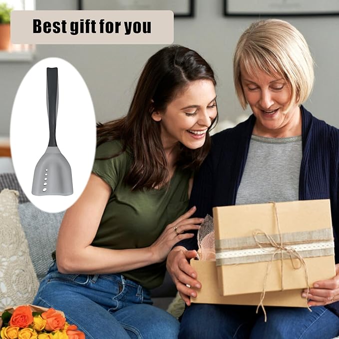 2 Pack Mincing Spatula Meat Chopper - Hamburger Grinder & Ground Beef Smasher, Premium Heat-Resistant Mincing Spatula for Kitchen, Potato Mix & Masher Tool, Meat & Poultry Tenderizer