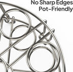 Stackable Egg Steamer Rack Holds 18 Eggs with Handles, Stainless Steel Instant Pot Trivet Fits 6qt/8qt Pressure Cooker, 2-in-1 with Skewers for Grilling