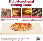 Professional Pizza Stone for Oven – 13.8x17.7 Inch Cordierite Baking Stone Board, Grill & BBQ Safe, Heavy Duty for Perfect Crust (35x45cm)