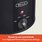 Bella 1.5 QT slow cooker, Black