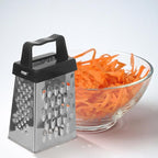 BESPORTBLE 3pcs Stainless Steel Multifunctional Vegetable Slicer with Non-slip Base Mini Cheese Grater and Potato Carrot Shredder for Safe Efficient Kitchen Food Preparation