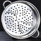 BinaryABC Stainless Steel Dumpling Steamer Basket for Pot,20cm Steamer Insert for Food Veggie Rice Noodle Roll (7.87INCH)