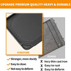 4396096RB Replacement Griddle for Whirlpool Stove Parts, W10297135 Cast Iron Plate for Maytag, Kitchenaid, Jenn Air, Amana, Gourmet Gas Range Cooktop Parts Burner Pan 1 Pcs