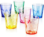 SCANDINOVIA - 13oz Unbreakable Premium Drinking Glasses Set of 6 - Made in Japan - Super Grade Acrylic Plastic - Perfect for Gifts - Dishwasher Safe - Cups Reusable Drinkware Tumblers Kids