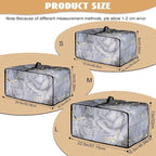 Marble Rose Flower Print Toaster Oven Cover, Stain-Resistant Air Fryer Cover with Storage Pocket, Kitchen Decorative Oven Protector, Black Grey Gold, (Medium-16.1*19.71*10 inches)
