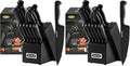 McCook® Knife Sets,German Stainless Steel Knife Block Sets with Built-in Sharpener, Black (Pack of 2)
