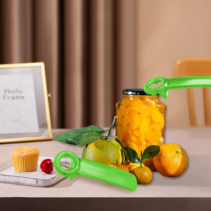 1 Pack Green Jar-key Jar Opener The Original Easy Use by Anyone (Transparent)