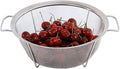 AJIODA Stainless Steel Mesh Colander Strainer Basket, 3 Quart Fine Mesh Net Colander with Heavy Duty Handles & Wide Rim & Resting Feet for Strain, Drain, Rinse, Fry, Steam or Cook Vegetables & Pasta