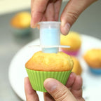 2pcs Cupcake Tools Muffin Cake Pastry Model Plunger Cutter Decorating Plastic Cake Digging Holes Device Filling - Cupcake Hole Punch