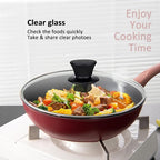 Glass Lids, Replacement Tempered Clear Glass Lids with Steam Vent，Covers For pots, pans and skillets，Available in Small and Large Lid 8, 9.5, 10.25, 11, 12, and 12.5 Inch