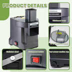 5 in 1 Commercial Food Processor with 5 Blades, Electric Vegetable Chopper, Vegetable Dicer Fruit Slicer, Multifunctional Shredder Slicer Dicer Machine, for Potato Onion Carrot, 110V