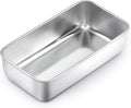 TeamFar Loaf Pan, 9¼” × 5” Bread Loaf Pan Meatloaf Pan Stainless Steel for Baking Bread Cake Toast, Healthy & Durable, Dishwasher Safe & Easy Clean