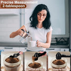 Palksky Coffee Scoop & Funnel for Reusable K Cup Refillable Coffee Pods, 2 Tablespoon Slide Coffee Measuring Funnel Scooper,1PCS