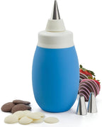 PrepWorks Melt + Drizzle Decorating Set - Versatile Kit for Dazzling Desserts & Pastries - Perfect for Melting, Drizzling, and Decorating - Create Stunning Treats with Ease (Blue)