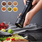 Wooden Pepper Mill Black Pepper Grinder Kit Manual Mills Solid with Strong Adjustable Ceramic Grinders Set 8 Inches