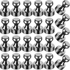 LOVIMAG Fridge Magnets 25Pcs Refrigerator Whiteboard Small Strong Magnet Classroom Kitchen Accessories Decorative Locker Set Decor Must Haves Office Calendar Refrigerador Magnetic Cute Crafts Black