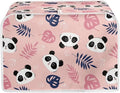 JEOCODY Toaster Cover 2 Slice Pink Panda Print Small Appliance Toaster Cover for Kitchen Keep Toaster Free From Dust And Fingerprint Machine Washable