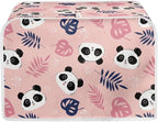 JEOCODY Toaster Cover 2 Slice Pink Panda Print Small Appliance Toaster Cover for Kitchen Keep Toaster Free From Dust And Fingerprint Machine Washable