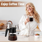 10 Cup Coffee Pot Replacement for Ninja Coffee Maker CM401 CM371 CP301 CM300 CM400 CF091, Glass Carafe Replacement with Brew-Through Lid, Ninja Coffee Pot Replacement with Sturdy Handle