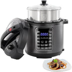 6 Quart 11-in-1 Electric Pressure Cooker – Stainless Steel Multi-Cooker, Programmable Kitchen Appliance