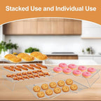 Cooling Rack for Baking 3 Tiers, 16" x 10" Cookie Cooling Wire Rack Stackable Collapsible Nonstick, Stainless Steel Baking Cooking Cooling Racks with Optimum Air Flow, Silver