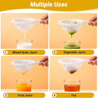Ultra Fine Mesh Strainer with Handle, 120 Mesh, Plastic Strainer for Juicing, Small Colander for Kitchen, Nylon Fine Sieve for Nut Milk, Yogurt, Juice, Coffee, Honey, Food, Tea Leaf Filter