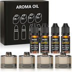 Cocktail Bubble Smoke Gun Accessories, 10ml, Includes 4 Contains, 4 Aromatic Flavor Oils, Coffee Flavor