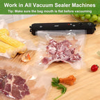 Moretoes 200pcs Vacuum Sealer Bags, Food Saver Bags Gallon 11" x 16" BPA Free, Pre-cut Commercial Grade Vac Bags for Food Storage, Meal Prep or Sous Vide