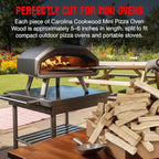 Mini Pizza Oven Wood, 6‑Inch Firewood Logs, Cherry Hardwood Splits for Portable Wood-Fired Pizza Ovens, USA Made, Sustainably Milled, Approximately 12-14 lbs