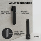 Subminimal Flick WDT Espresso Distribution Tool - Stirrer Tool For Barista-Grade Precision Brewing - Tamper w/Retractable Needles - Coffee & Espresso Machine Parts & Accessories
