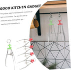 5pcs Anti-Scald Bowl Gripper Clip Set Heat Resistant Metal Hot Plate Lifter Kitchen Cooking Tool for Safe Serving and Handling of Hot Dishes Random Color