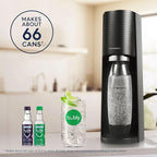 SodaStream - Terra Sparkling Water Maker | VALUE BUNDLE | CQC CO2 system | Includes 2x CO2 Cylinders, 3x 32 Fl Oz Dishwasher Safe Bottles, 2x Bubly Flavor Drops | Combine with Pepsi Flavors | Black