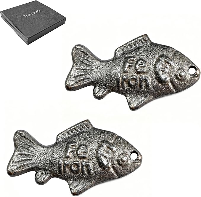 Natural Iron Release Fish Tool for Vegan Women Anemia: Reusable Cooking Gadget to Combat Low Iron, Daily Home Kitchen Accessory, Perfect Present