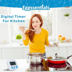 Pack of 4 - Kitchen Timer with Big Digital Numbers and Loud Alarm - Kitchen Timers for Cooking, Classroom for Kids, Gym, Yoga, Office.