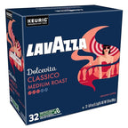 Lavazza Dolcevita Classico, Single-Serve Keurig K-Cup Pods, Medium Roast Coffee, 32-Count Box