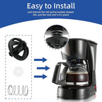 Coffee Machine Brew Basket Bottom Spring Loaded Stopperkits Fits for Mr. Coffee Black and Decker Hamilton coffee maker parts,Coffee Machine Accessory 990117900 990237500