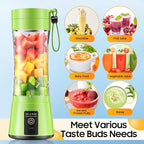 Cordless Personal Size Portable Blender - 380Ml Blender Smoothies and Shakes, BPA Free Traveling Juice Cup with Powerful Blending, Freshly Squeezed in Sports/Travel/Home, Mother's Day