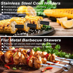 POLIGO 26PCS BBQ Accessories for Outdoor Grill Utensils Set Stainless Steel BBQ Tools Grilling Tools Set for Birthday Fathers Day Dads Presents, Barbecue Accessories Ideal Grilling Gifts for Men Women