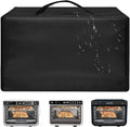 Heavy Duty Toaster Oven Air Fryer Cover for Ninja Foodi DT201/DT251/DT501/DT551,16.94"Dx20.09"Wx13.40"H, 600D Heat-Resistant Oxford w/Aluminum Foil, Waterproof Dustproof Countertop Oven Cover