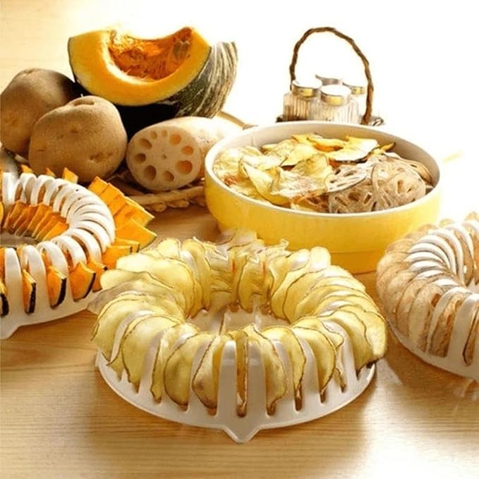 Potato Chip Tray Maker Set, Microwave Potato Chip Maker Tray Set, Homemade DIY Potato Chip Maker Tray Set, Gadgets Kitchen Cooking Accessories Tools (2)