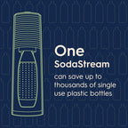 SodaStream Terra Sparkling Water Maker Bundle in Black - includes 3-Pack CO2 and Carbonating Bottle