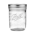 Ball Wide Mouth Glass Mason Jars with Lids and Bands, Used for Canning, Pickling, Juice, Jam, Jelly, Pint Size 16 Ounce (Pack of 3)