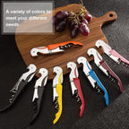 Waiter Corkscrew Professional Wine Opener with Foil Cutter,Manual Wine Bottle Opener for Servers, Bartenders and Waiter (1, Black)