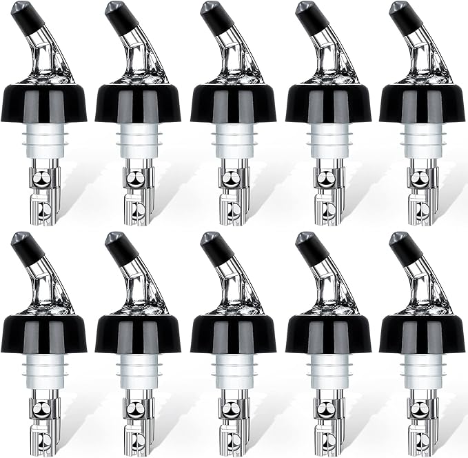 SuproBarware Automatic Measured Bottle Pourer - Quick Shot Spirit Measure Pourer Drinks Wine Cocktail Dispenser Home Bar Tools