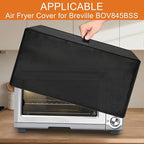 Heavy Duty Oven Cover for Breville BOV845BSS/BOV860BSS Smart Oven Pro, 15.56"D x 18.52"W x 10.64"H, 600D Heat-Resistant Oxford w/Aluminum Foil, Waterproof Oil-Proof Countertop Oven Protector